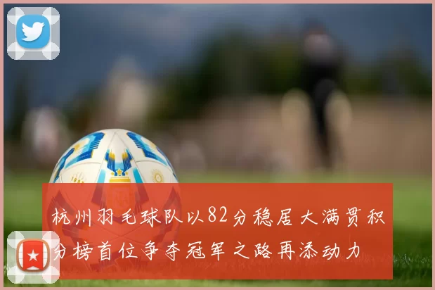 杭州羽毛球队以82分稳居大满贯积分榜首位争夺冠军之路再添动力